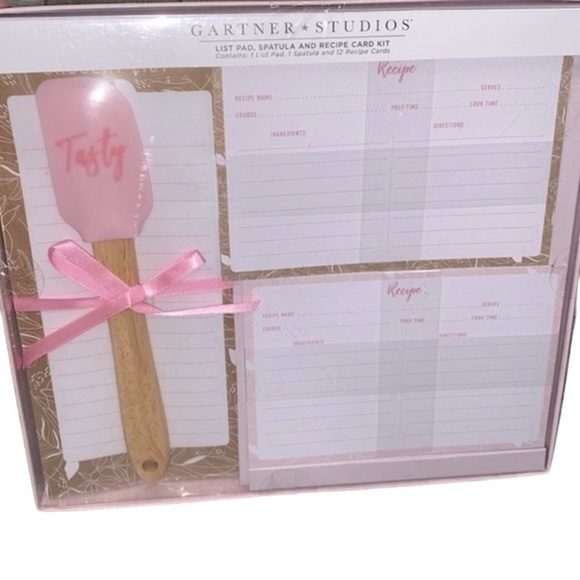 Gartner Studios recipe cards + spatula kit gift set - Picture 1 of 5